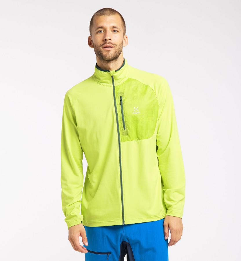 Haglöfs Mens Mirre Mid Layer Light Green New Zealand 09784KQTP